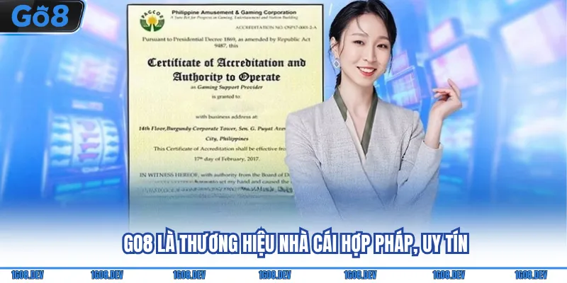 Go8 là thương hiệu nhà cái hợp pháp, uy tín