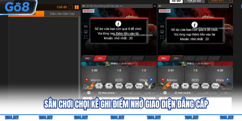 Sân chơi chọi kê ghi điểm nhờ giao diện đẳng cấp